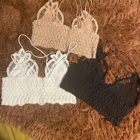Free People FP One Adella Bralette bundle of 3 - Picture 5 of 9